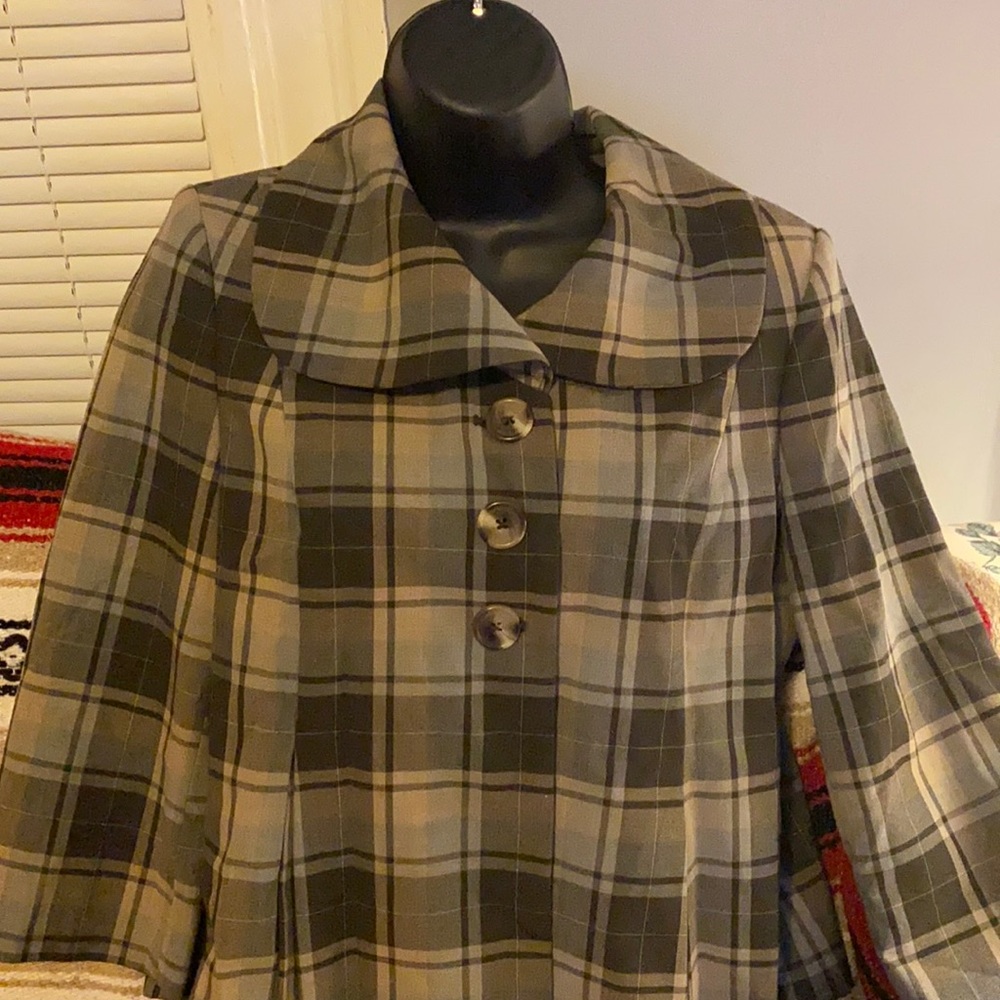Plaid Swing Jacket.